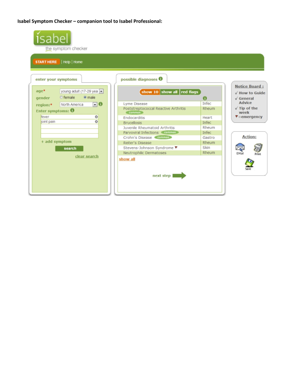 4 Isabel Symptom Checker – companion tool to Isabel Professional(1) resized 600