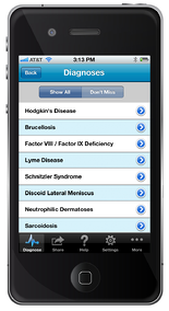 Isabel App Diagnoses